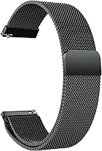 IIK COLLECTION 22mm Metal Strap with Adjustable Magnetic Lock for Smart Watches|Compatible with Noise, Fireboltt, Boat Xtend, Pebble, Boat, Boat Flash, Noise Color fit,Ultra Smart Watch & All Watches