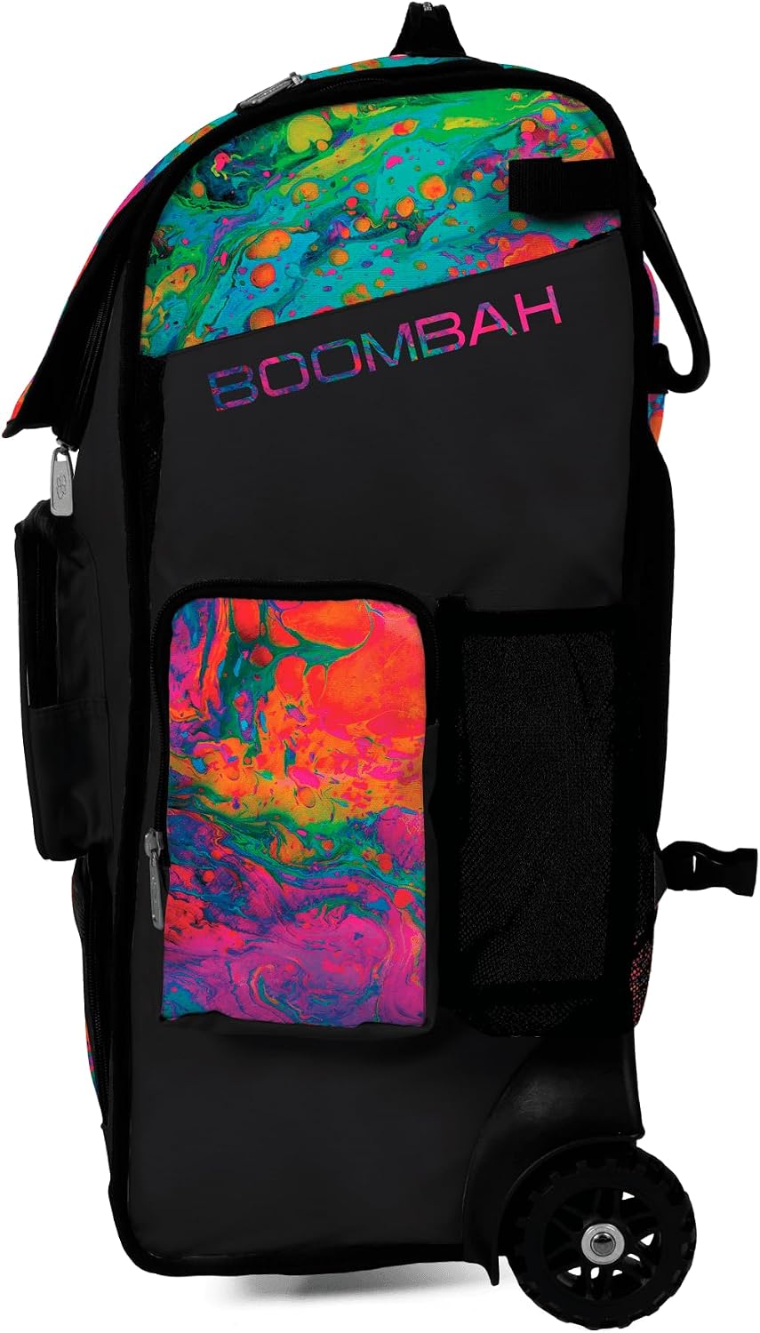 Boombah Ultrapack Hybrid Rolling Bat Bag - Wheeled & Backpack Version - Lava 3 Multi