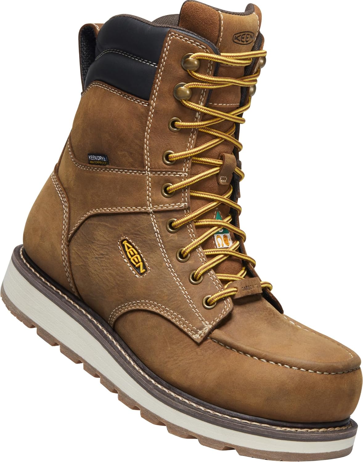 KEEN Utility mens CSA Cincinnati 8” Waterproof Composite Toe Wedge Work Boots
