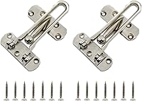 Vista 8 de 2 cerraduras de puerta de barra oscilante, cerradura superior para puerta delantera, cerrojo de acero inoxidable, cerrojo de puerta de granero