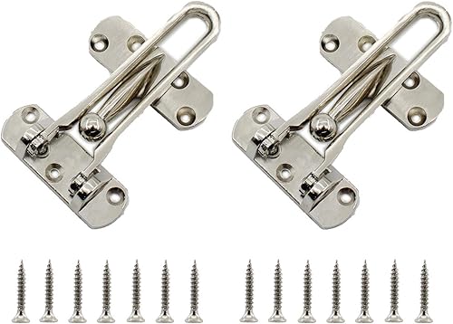 Miniatura 8 de 2 cerraduras de puerta de barra oscilante, cerradura superior para puerta delantera, cerrojo de acero inoxidable, cerrojo de puerta de granero