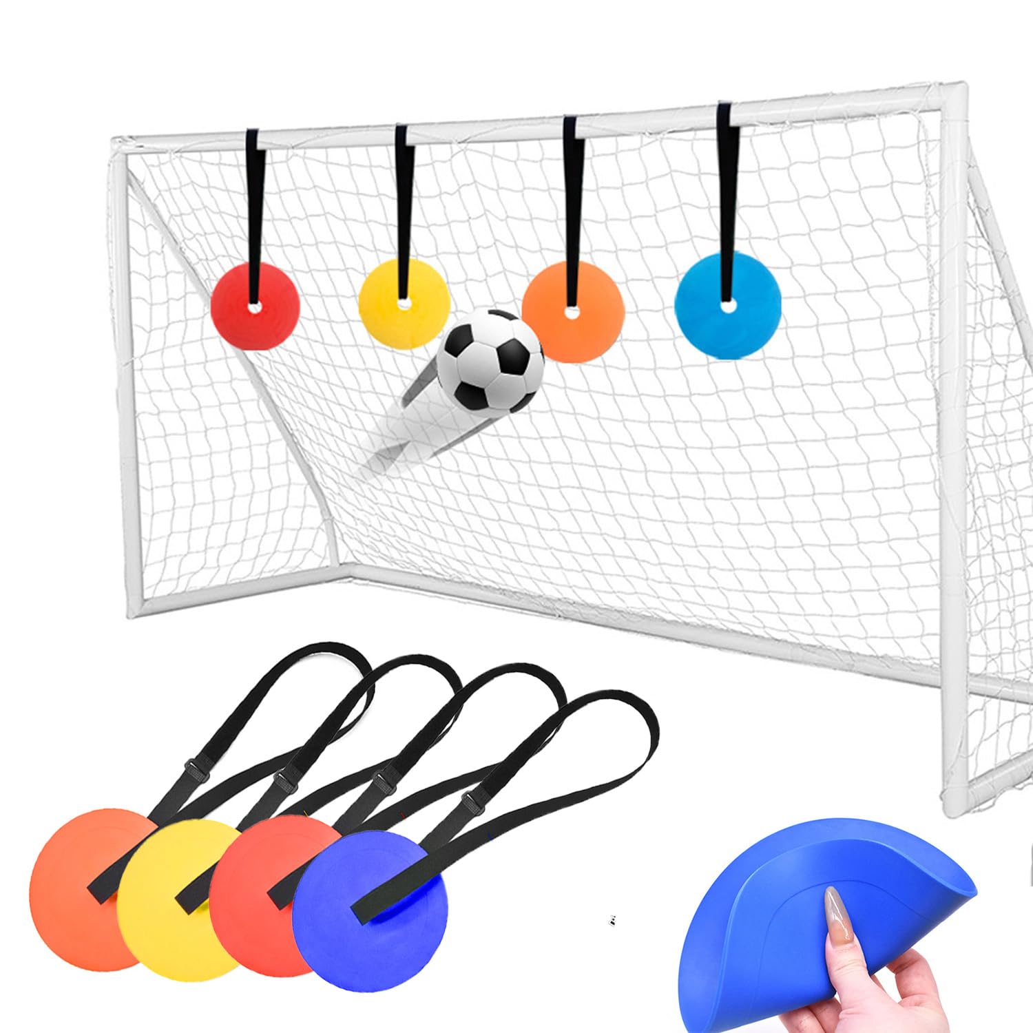 サッカー 入門セット スポ少 ゴール×３ ボール×６ マーカー ラダー セット マーカーコーン サッカー マーカー コーン 6個セット フットサル