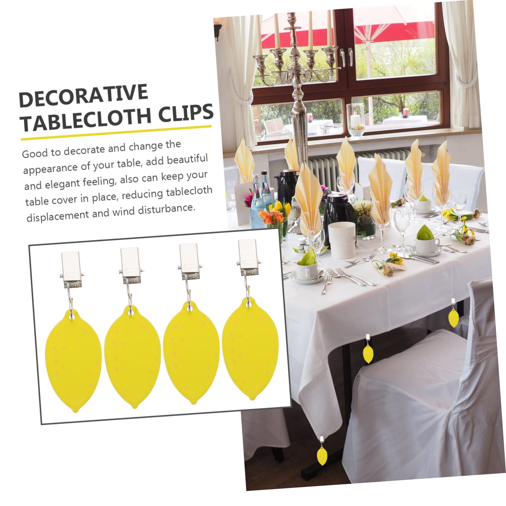 MAGICLULU 16stücke Winddichte Tischdeckenbeschwerer Dekorative Clips Für Tischdecken Für Hochzeiten Und Gartenpartys Goldenen -Design