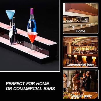 ビンテージ ボトルライト 店舗什器  BAR Amazon｜ホーム商業バー用LEDライトアップ酒ボトルディスプレイ2