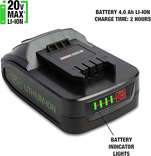 Miniatura 5 de OEMTOOLS 24492 Amoladora angular inalámbrica de iones de litio de 20 V máx. con disco, amoladoras eléctricas con accesorios para amoladora angular,