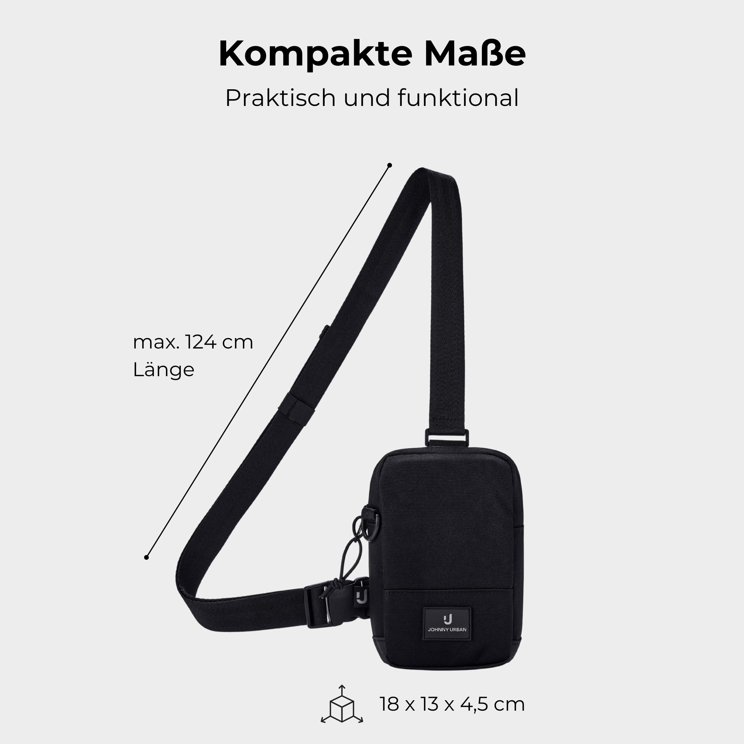Johnny Urban Brusttasche Herren & Damen - Arthur - Sling Bag mit verstellbarem Gurt für Freizeit, Festival, Urlaub - Umhängetasche mit Platz für Handy, Schlüssel, Geldbörse