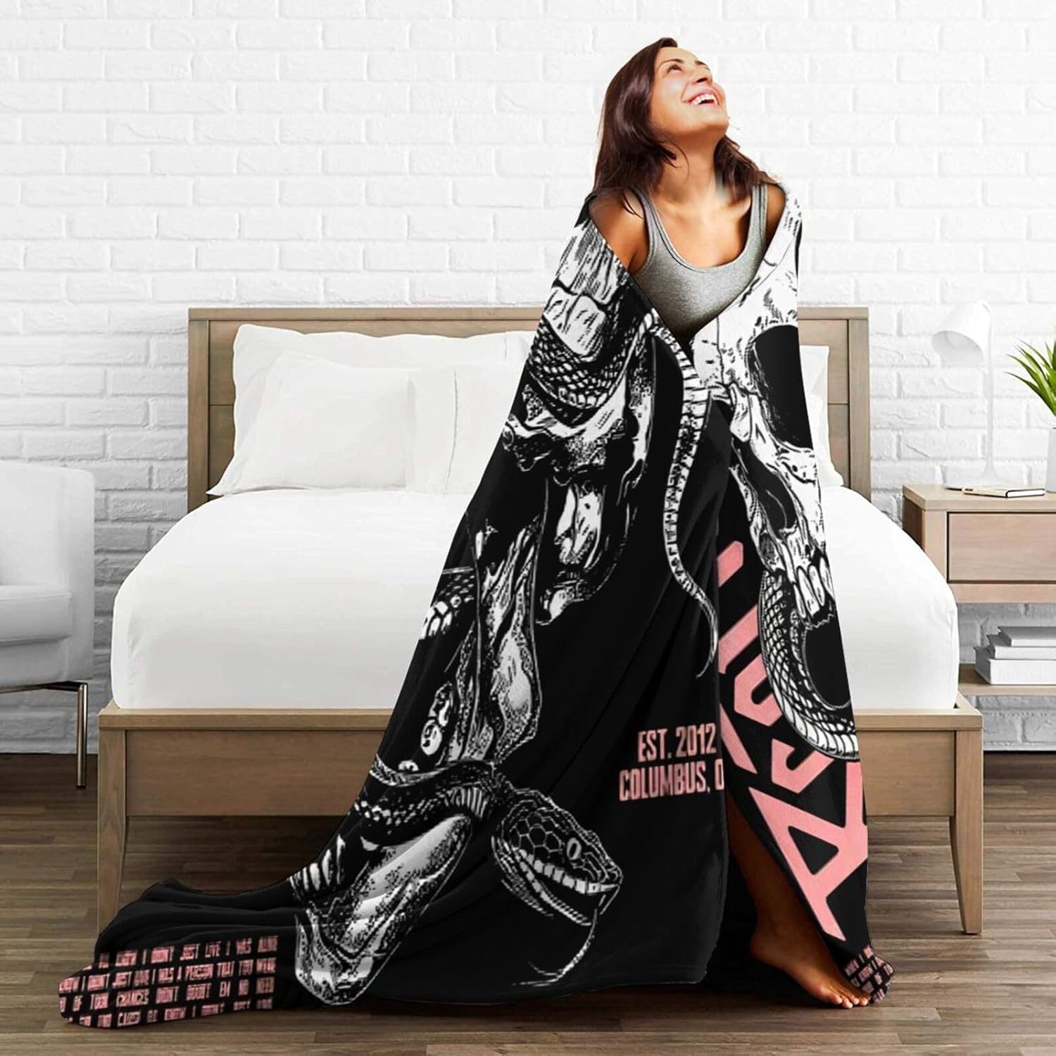 Beartooths Throw Blanket Lightweight Soft All Season Flannel Blankets for Bed Sofa Room Decor 80"X60"