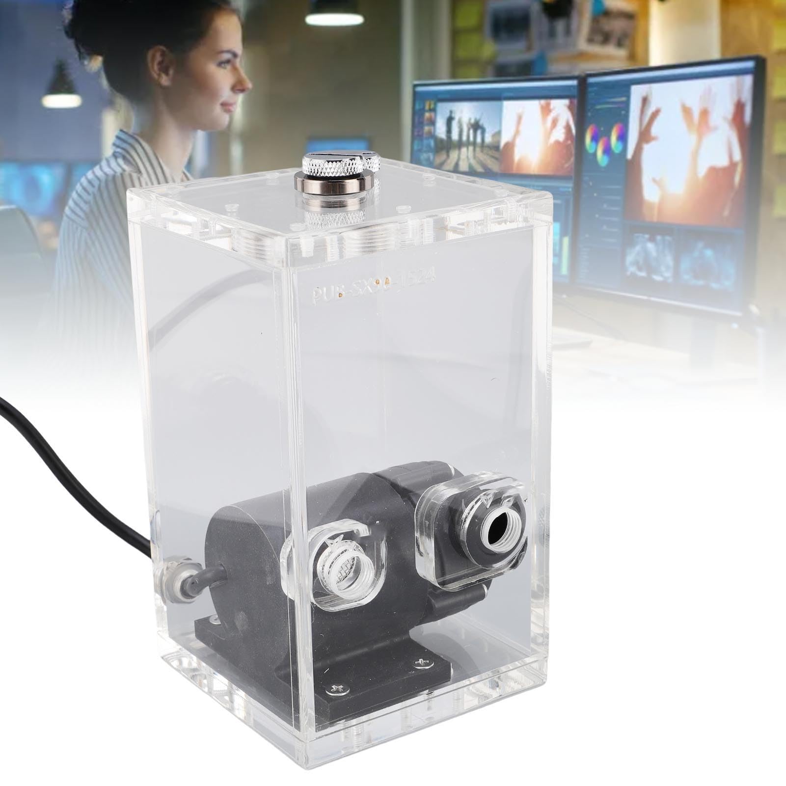 Combo de Tanque de Bomba de Refrigeración por Agua para PC, Rendimiento Optimizado de 850mL para Proyectos de Bricolaje en Computadora, Acrílico
