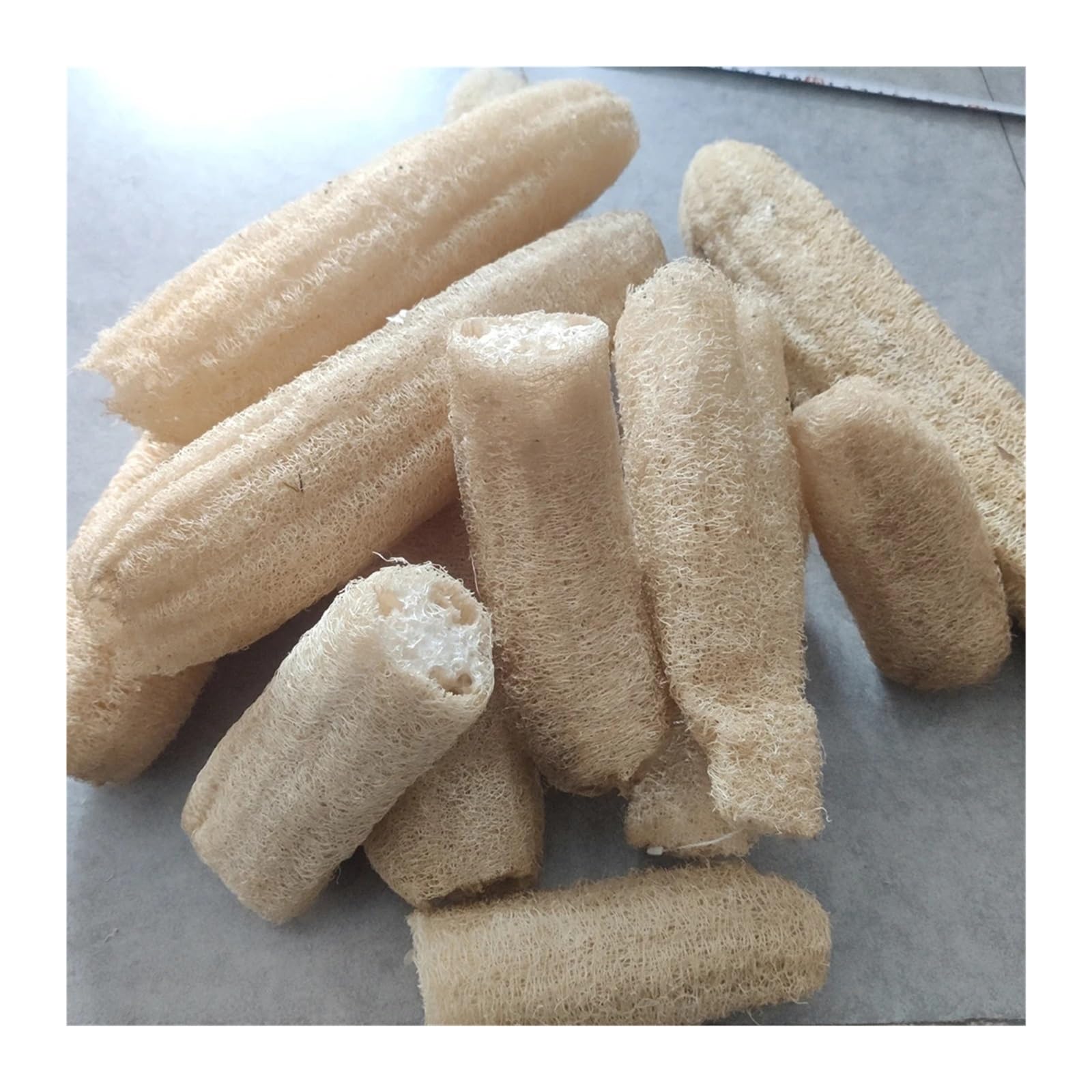 Esponja de Luffa Natural entera, cepillo de baño, exfoliante corporal, lavar los platos, accesorios de limpieza de cocina y hogar, 8 Uds. (Color : 8pcs, Size : 30-35cm)