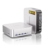 GEEKOM A9 Max AI Mini PC with AMD Ryzen AI 9 HX 370 (80 TOPS) | Radeon 890M, 32GB DDR5 RAM 2TB NVMe SSD, Mini Gaming PC Windows 11 Pro/WiFi 7/BT 5.4/8K Qual Display (HDMI 2.1/USB4/DP1.4)/2.5G Dual LAN