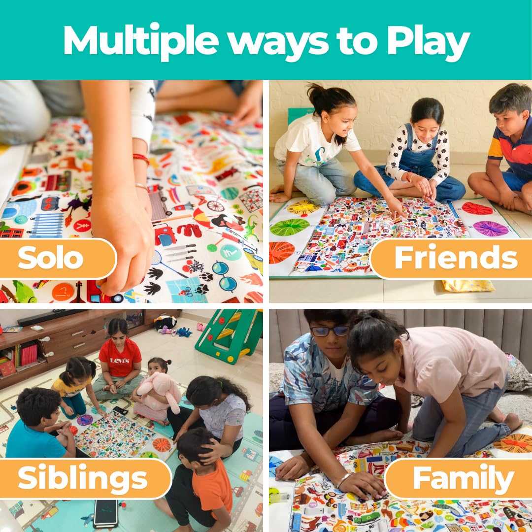 Berrybee I Spy Mat | Detective & Educational Game for Kids Ages 6–10 | Brain-Boosting Play Mat for Matching, Search & Find, Memory Skills | Fun Gift for Boys & Girls Toddlers and Seniors 2