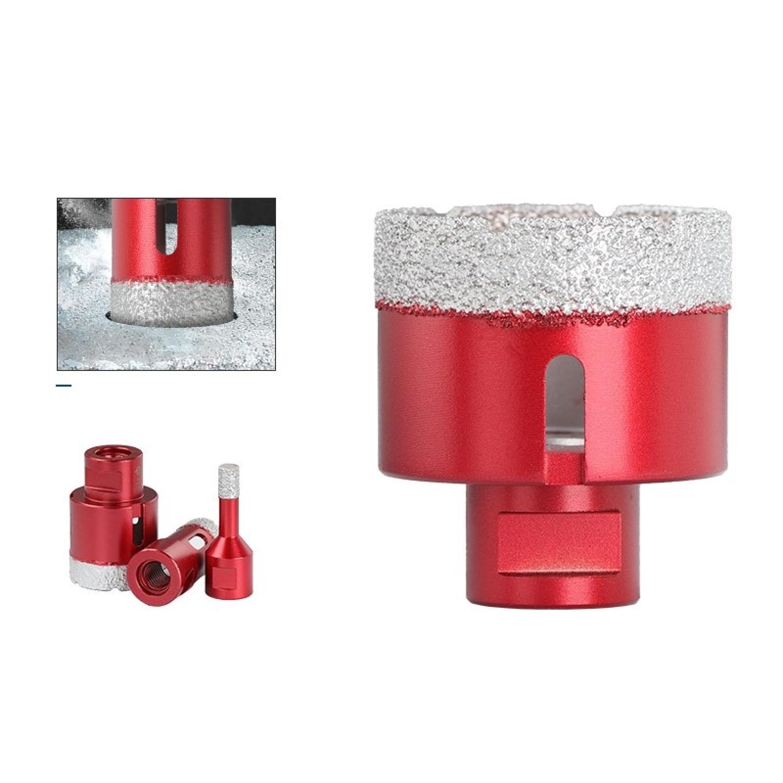 Punte Per Carotaggio Diamantate Brasate Sottovuoto Punte Per Piastrelle In Gres Porcellanato Con Filettatura M14,55mm