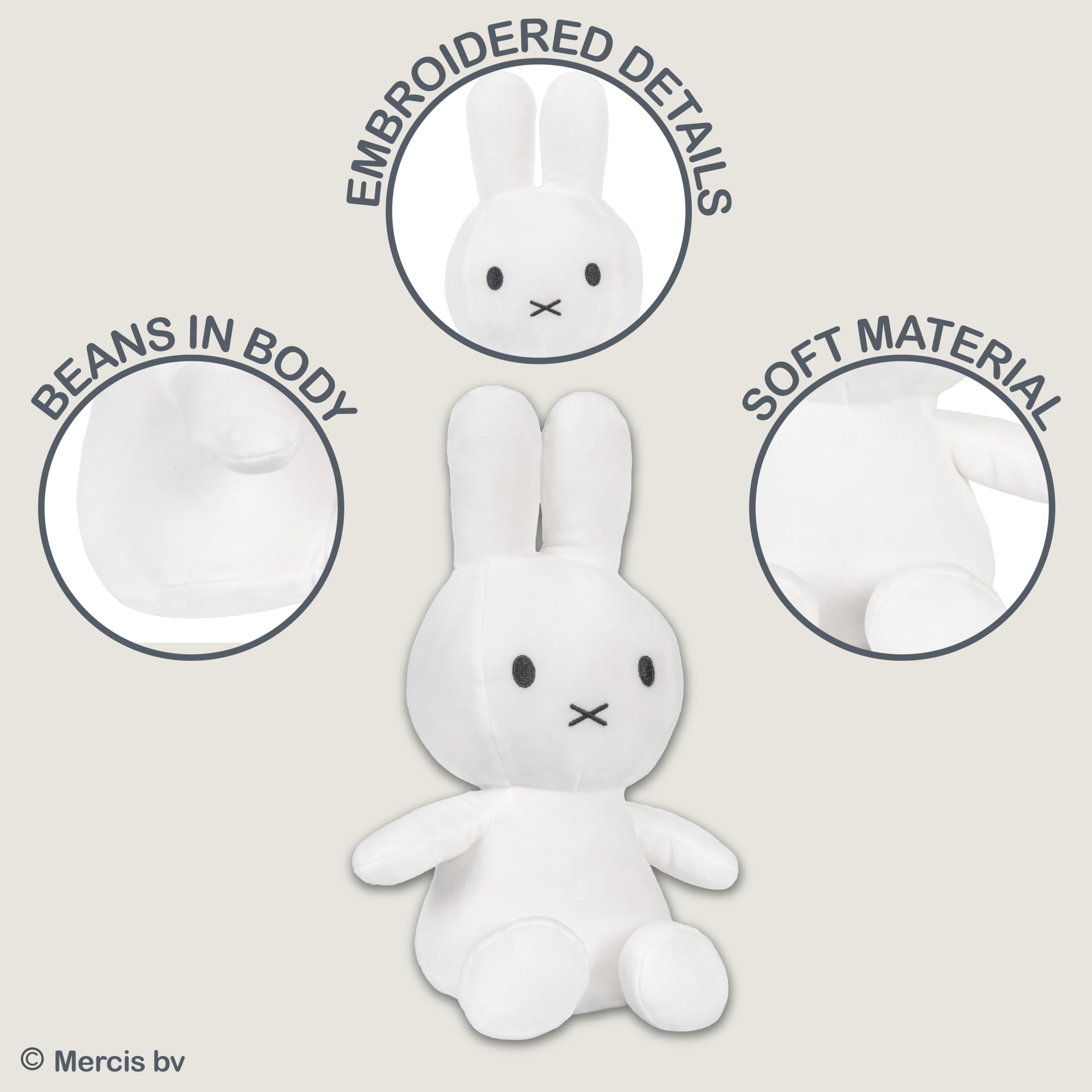 ホワイトミッフィー ぬいぐるみ Amazon.co.jp: Miffy Plush (White) - Large : おもちゃ