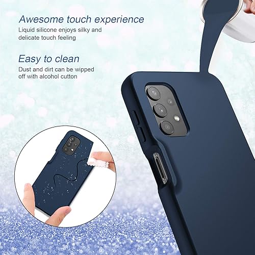Miniatura 4 de PULEN Funda para Samsung Galaxy A32 con protector de pantalla integrado, cubierta frontal de policarbonato resistente + cubierta trasera