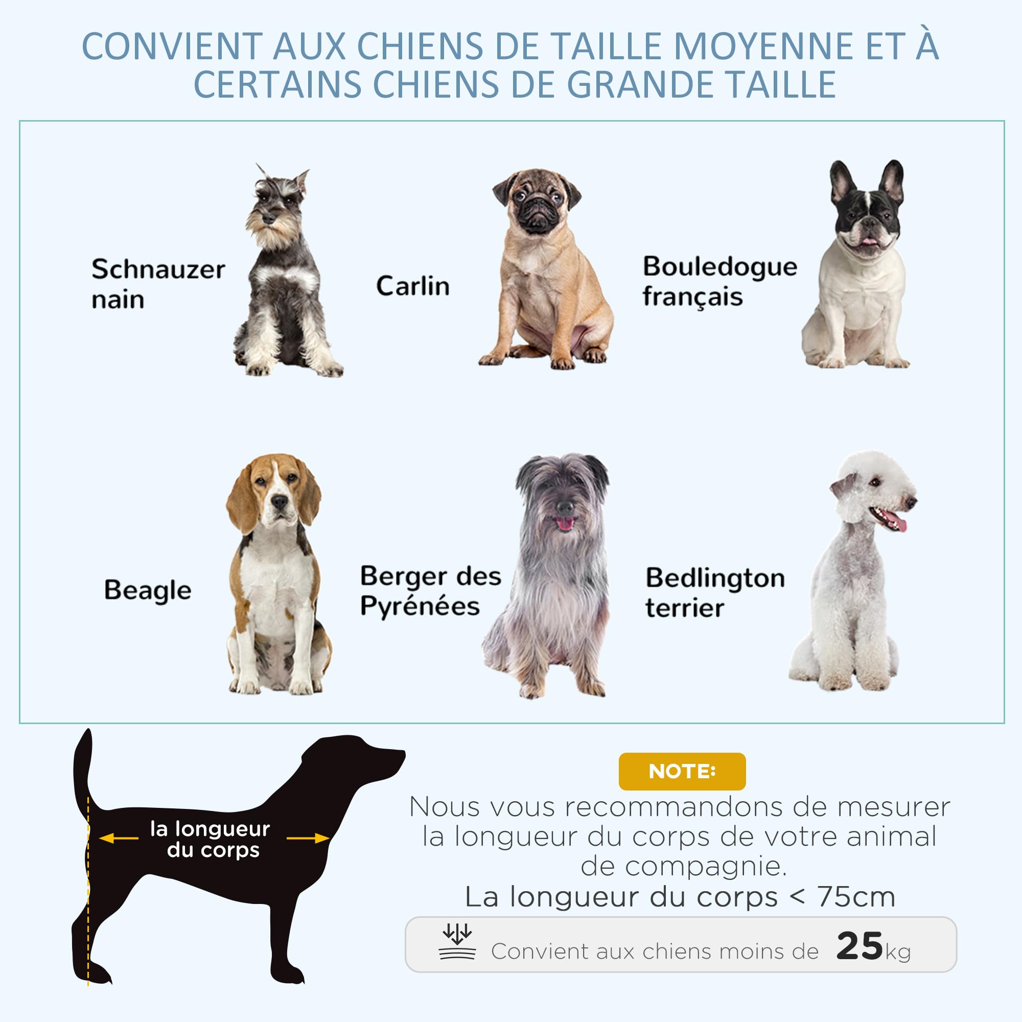 PawHut Cage pour Chien sur roulettes Cage de Transport Pliable en Acier pour Chiens de Taille Grande et Moyenne 2 Portes verrouillables Plateau Amovible 94 x 58 x 78 cm Noir