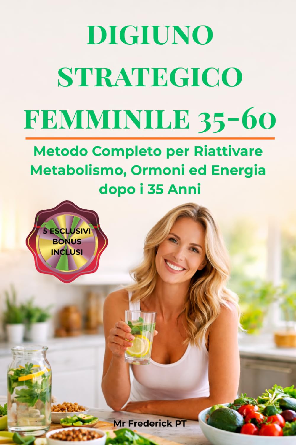 DIGIUNO STRATEGICO FEMMINILE 35-60: Metodo Completo per Riattivare, Metabolismo Ormoni ed Energia dopo i 35 Anni