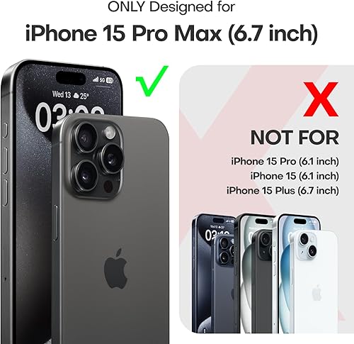 Miniatura 44 de TAURI Funda 3 en 1 para iPhone 13 Pro, [no amarilla] con 2 protectores de pantalla, funda delgada a prueba de golpes para iPhone 13 Pro, color negro