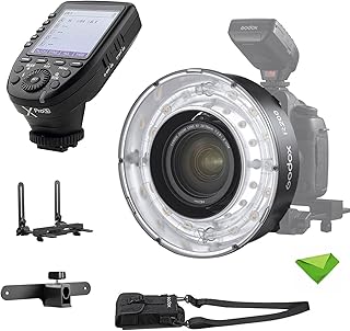 Godox R200 Macro Ring Flash Head for AD200 AD200 Pro w/Godox Xpro-S Trigger 5800±200K 200Ws with Modeling Lamp Macro Speedlight for DSLR Cameras for Portrait, Macro Shooting, Wedding Photography, etc