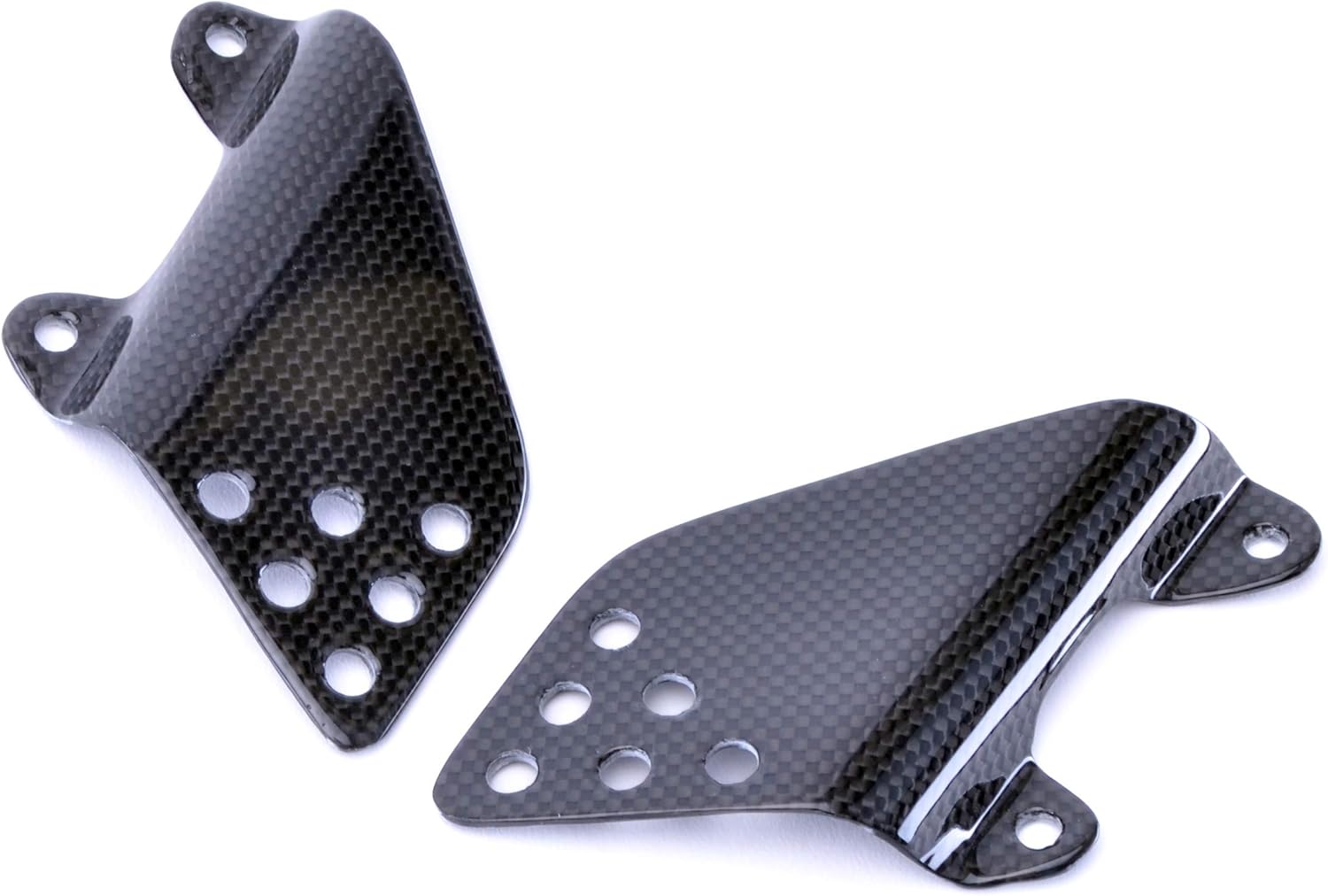 Bestem CBKA-ZXR12-HGD Carbon Fiber Heel Plates Guard (for Kawasaki (97-00) ZRX1100 (01-08) ZRX1200), 1 Pack
