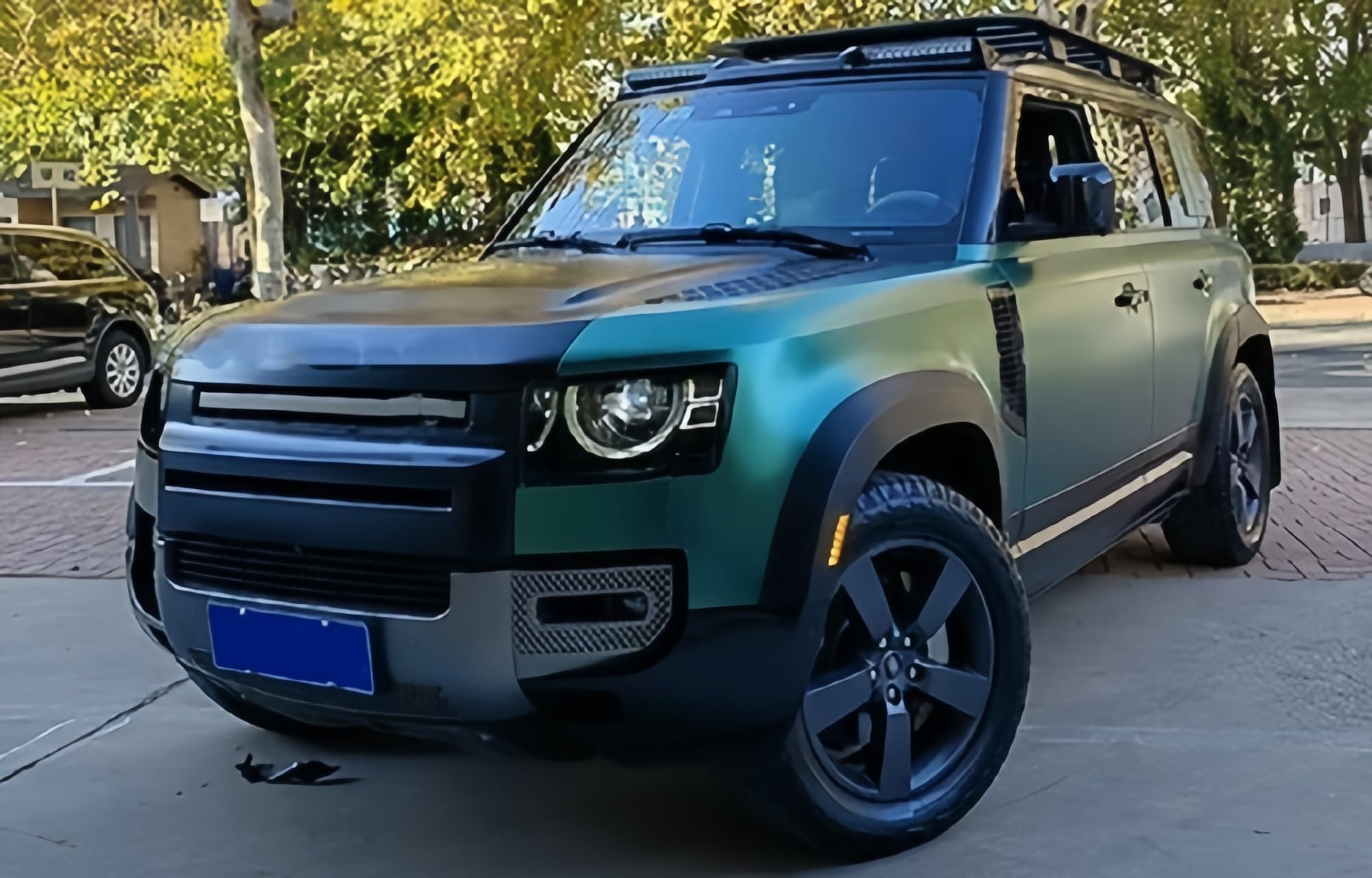 Przedłużony łuk koła, wykończenie brwi, 6 szt., ze światłami LED, pasuje do Land Rover Defender 110 L851 2020-2026