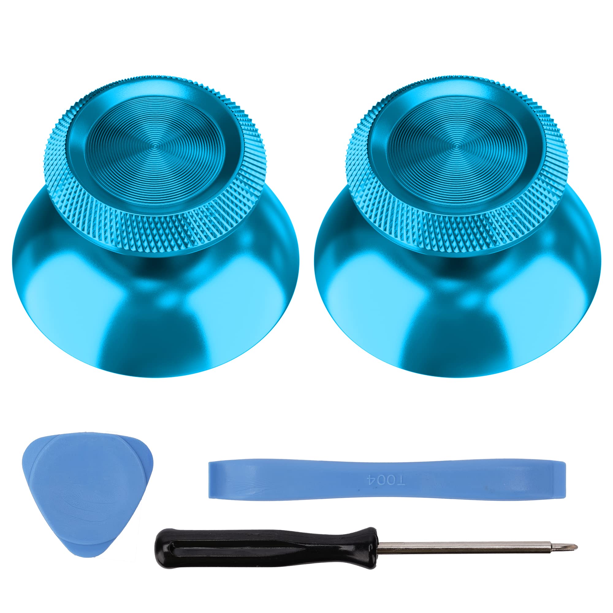 Metal Thumbsticks for PS5 Controller Aluminum Joystick Replacement Kit for Dualsense Controller Accessories Blue