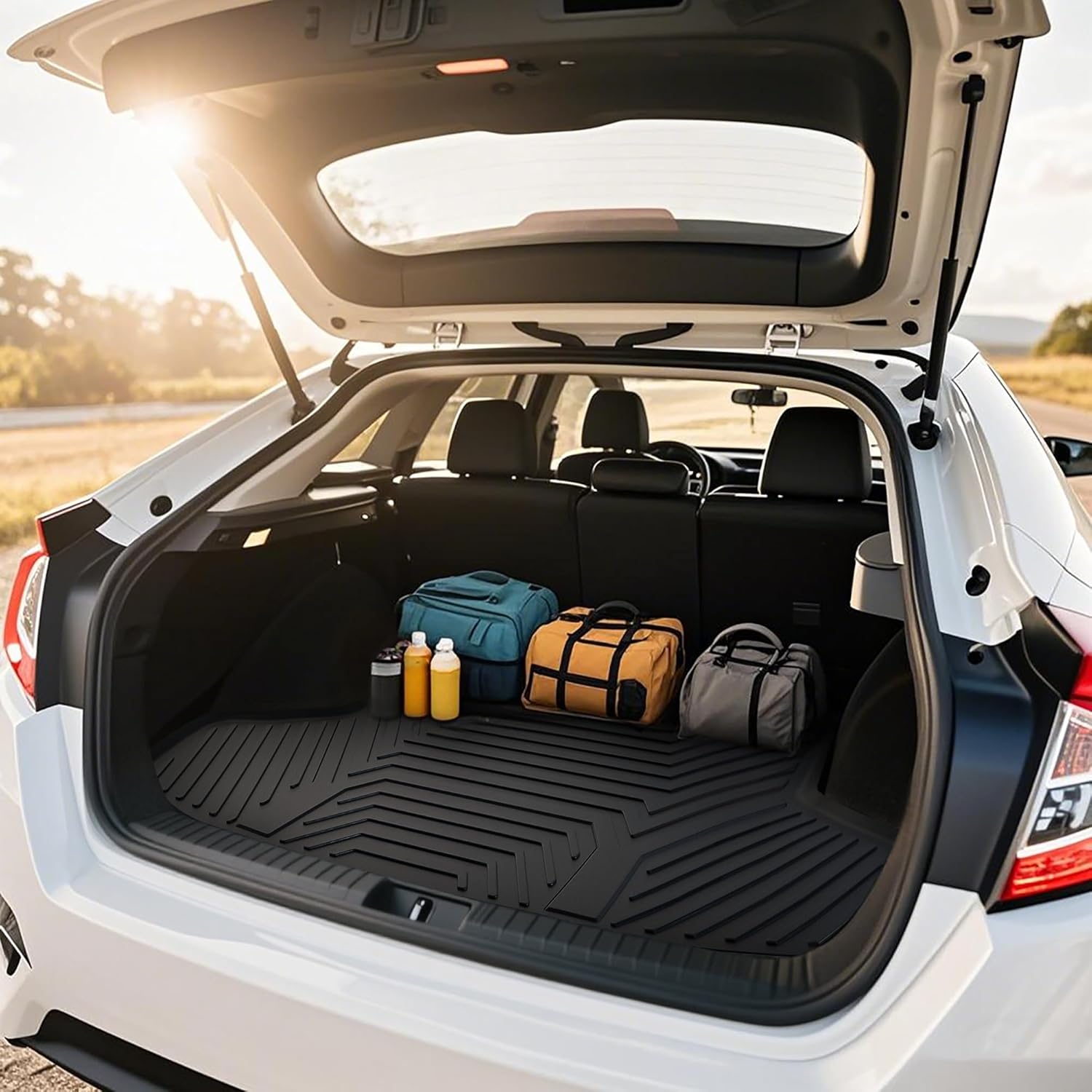 YITAMOTOR Floor Mats Set Fits for 2025 2026 Chevy Equinox (Not for EV) & GMC Terrain 2025 2026, All Weather TPE Rubber Car Automotive Floor Mats Trunk Liner for Chevy Equinox Accessories - Image 4