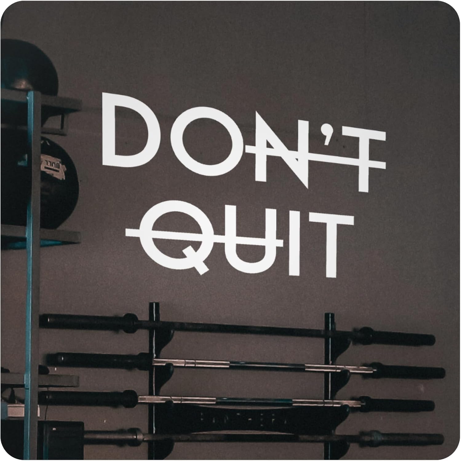 My Vinyl Story - Don't Quit Do It - Motivational Wall Decal Sticker Quote for Home Gym Fitness Sports Workout Office Removable Vinyl Wall Art Decor (Black, 36x22 inches)