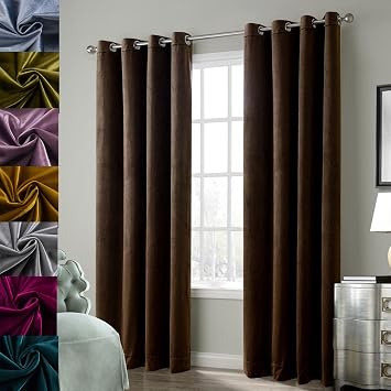 Cherry Home Velvet Drapes