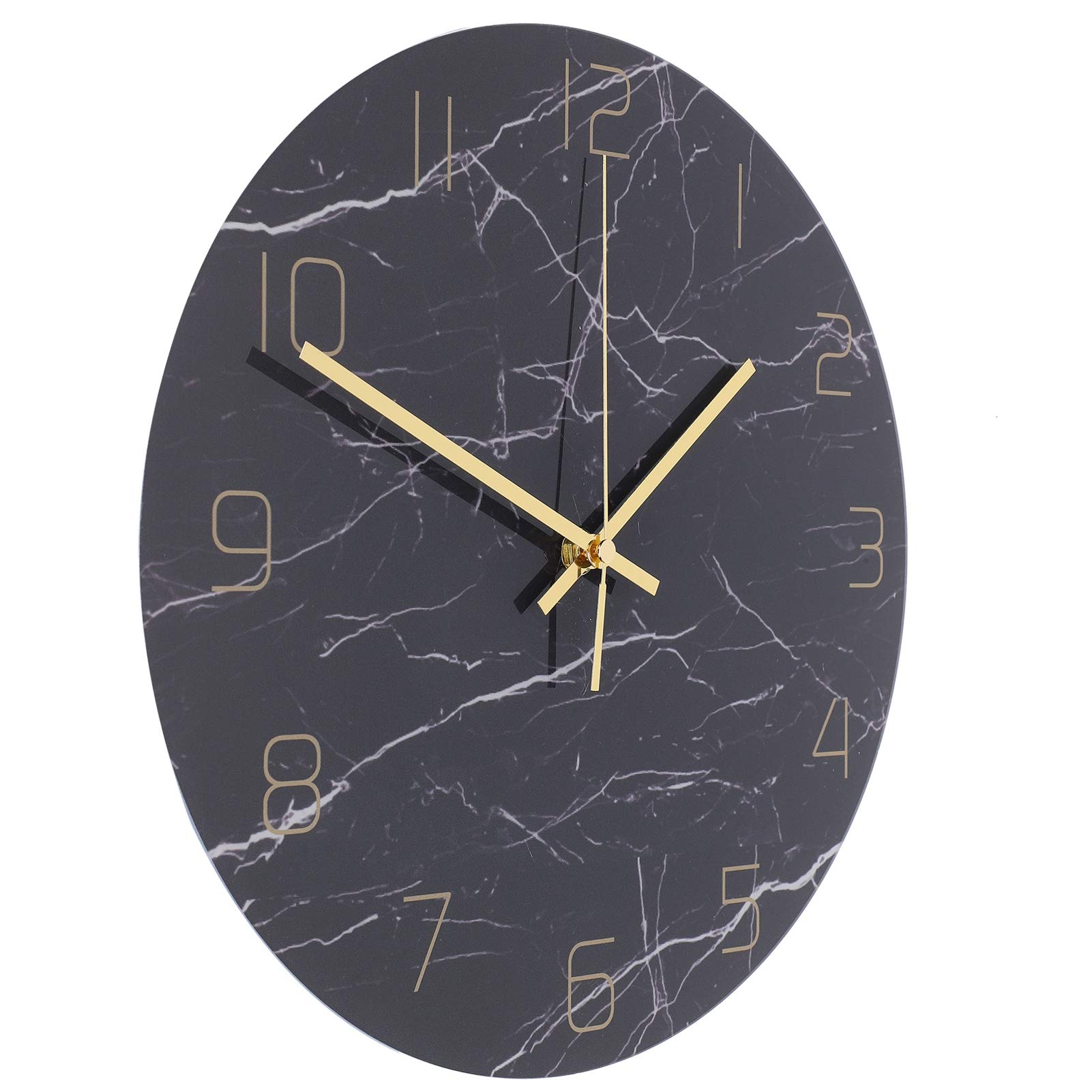 Horloge murale d'impression de marbre pour décoration chic