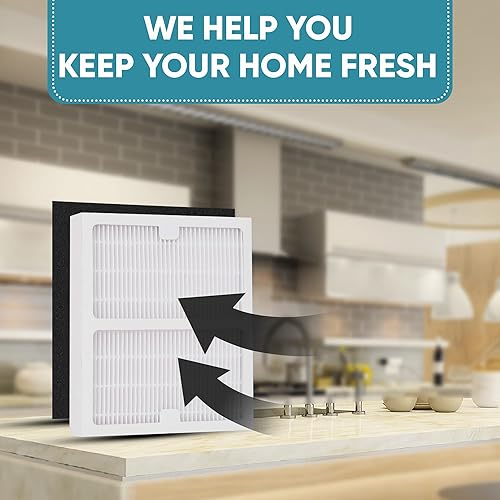 Miniatura 8 de Paquete de 2 filtros de repuesto – A – para purificadores de aire Idylis AC-2119, IAP-10-100, IAP-10-150, IAPC-40-140 y Filtrete FAP-C01-A, parte #