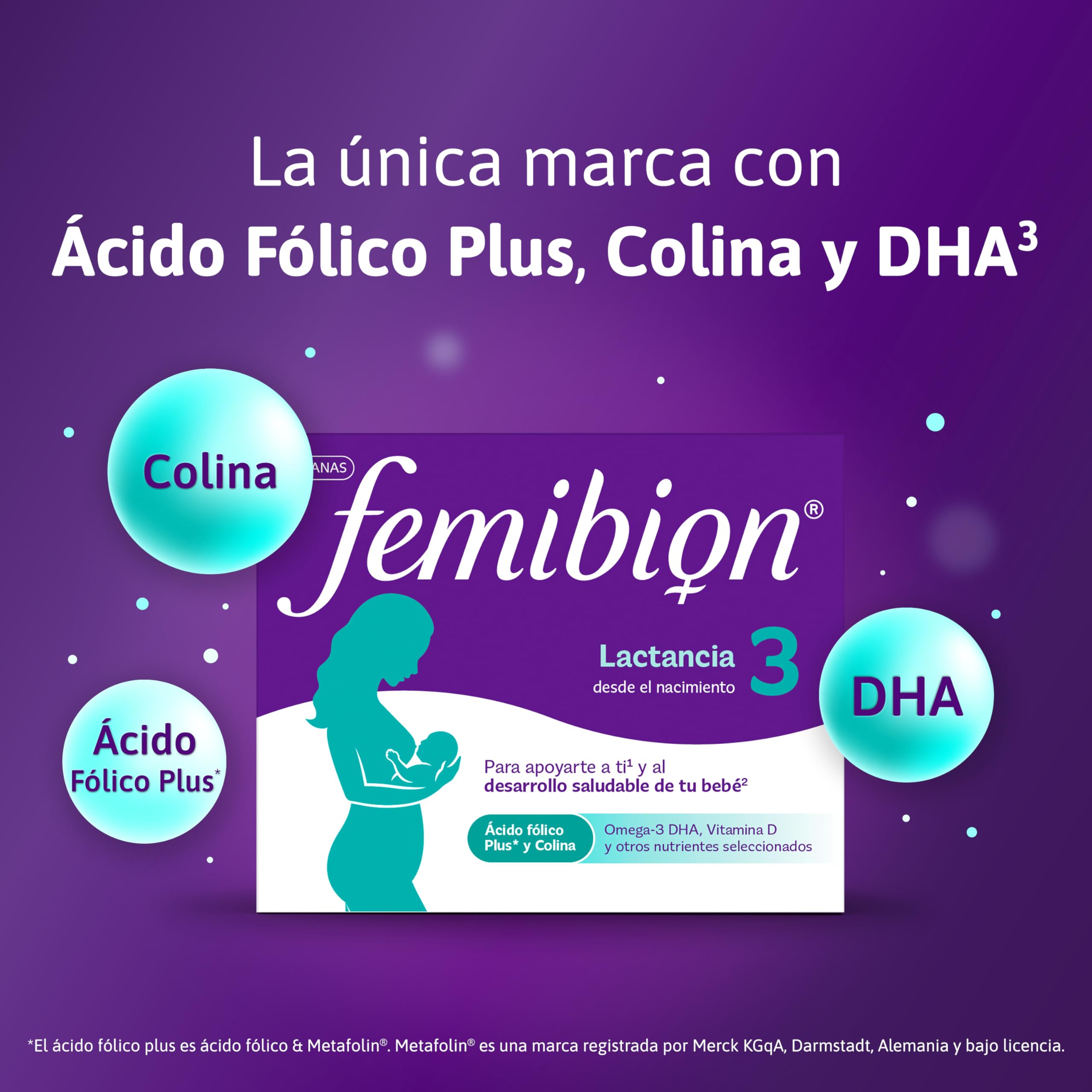 Femibion 3 Lactancia (Pack de 2): suplemento con ácido fólico