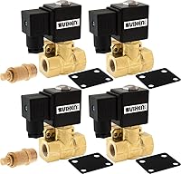 VixenAir VXF4038M-4 3/8" NPT High Flow Air Ride Solenoid Valves 4-Pack 250 PSI 12V w/ Flow Controls