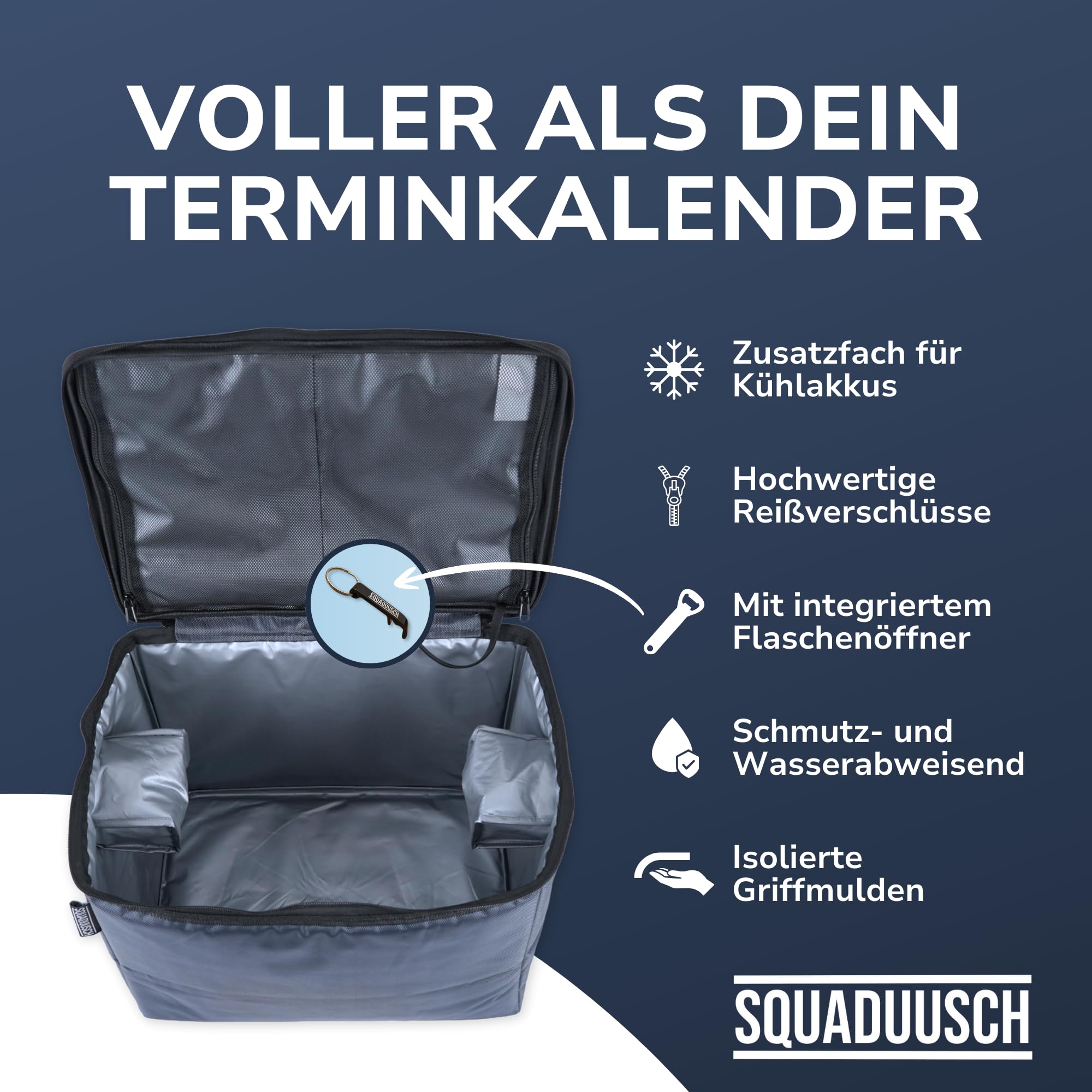 BIERBUDDY - Kühltasche für Bierkasten – Faltbare, isolierte Thermotasche für Bier – leicht & robust – ideal für Grillen, Party, Festival & Camping