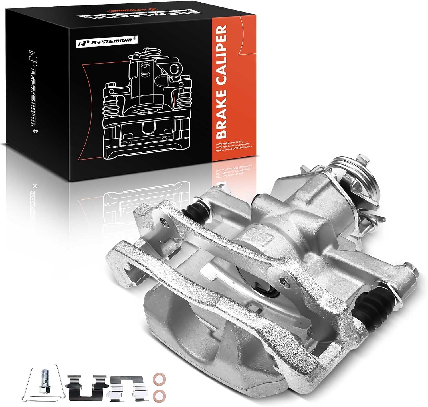A-Premium Disc Brake Caliper Assembly with Bracket Compatible with Select Dodge Models - Dart 2013 2014 2015 2016 2017 2018 2019 - Rear Right Passenger Side