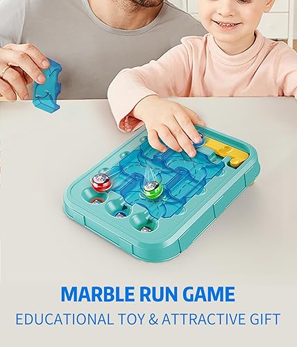 Miniatura 2 de Juego de solución Marble Run, juguete educativo STEM para niños y niñas, juego de construcción de rompecabezas, cumpleaños, impulsa el pensamiento