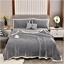 Solid Color Thick Double-Side Blankets Throws Plaids Flannel Fleece Bed Sheets no Pillowcase,Bedding