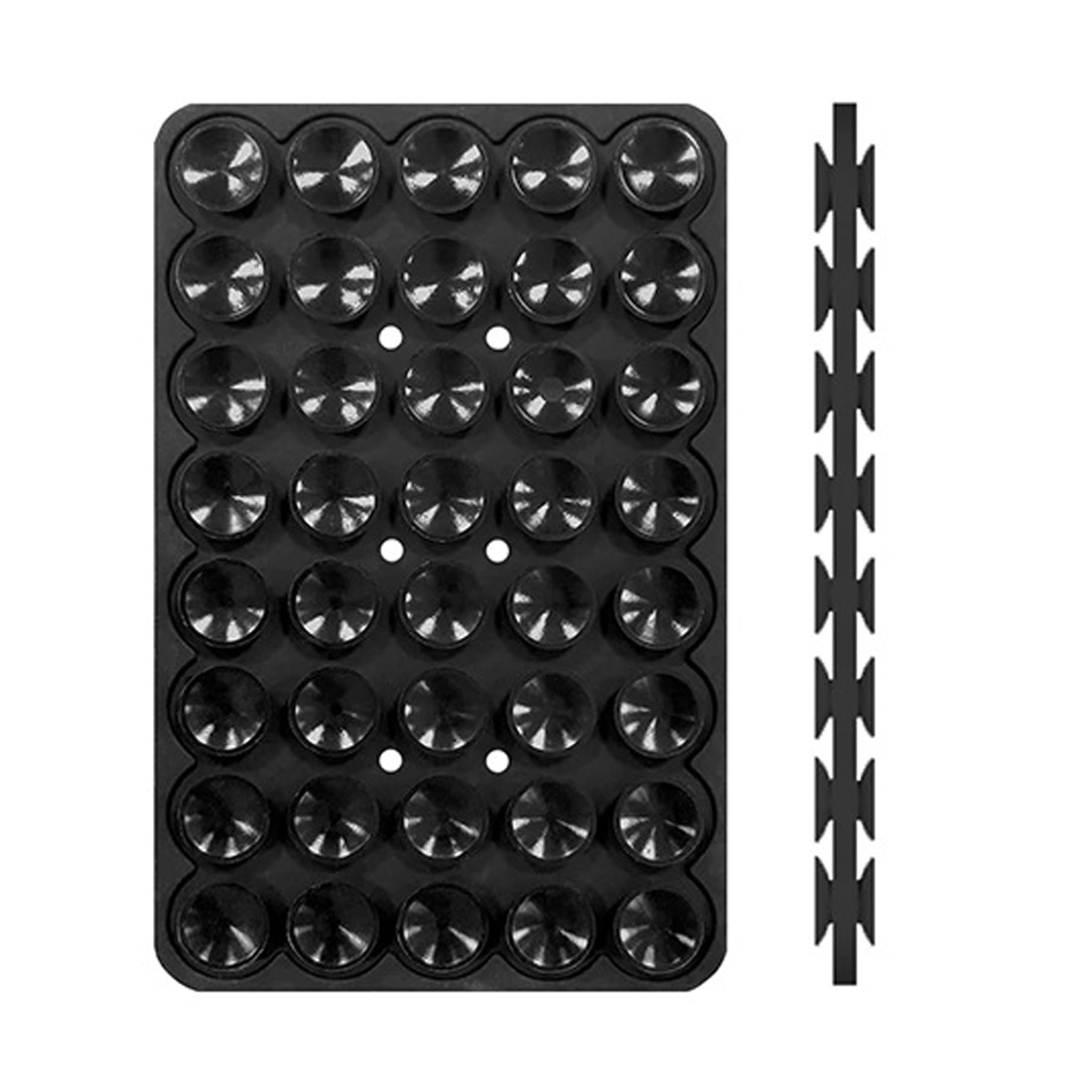 Paquete de 3 soportes de silicona de doble cara con ventosa para teléfono, agarre de silicona manos libres con mayor potencia de succión para selfies y videos, accesorios antideslizantes para