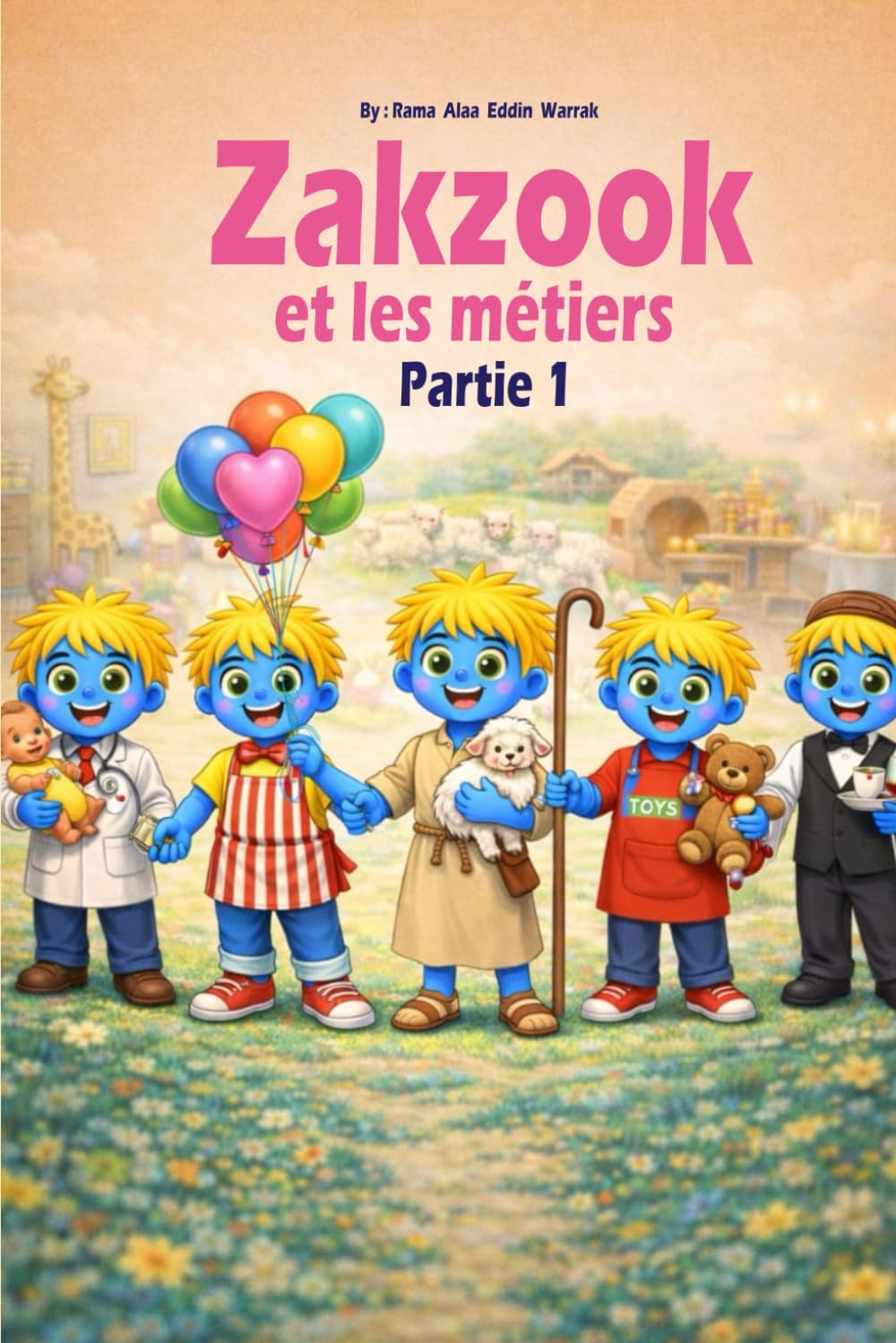 Zakzook et les métiers – Partie 1: Un livre éducatif illustré pour enfants de 2 à 7 ans – Apprendre les métiers en s’amusant
