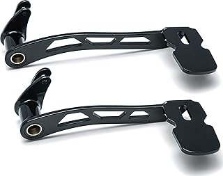 Kuryakyn 9649 Motorcycle Foot Control: Girder Extended Brake Pedal for 2014-19 Harley-Davidson Touring & Trike Motorcycles with Fairing Lowers, Gloss Black