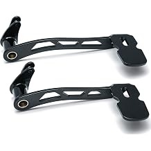 Kuryakyn 9649 Motorcycle Foot Control: Girder Extended Brake Pedal for 2014-19 Harley-Davidson Touring &amp; Trike Motorcycles with Fairing Lowers, Gloss Black