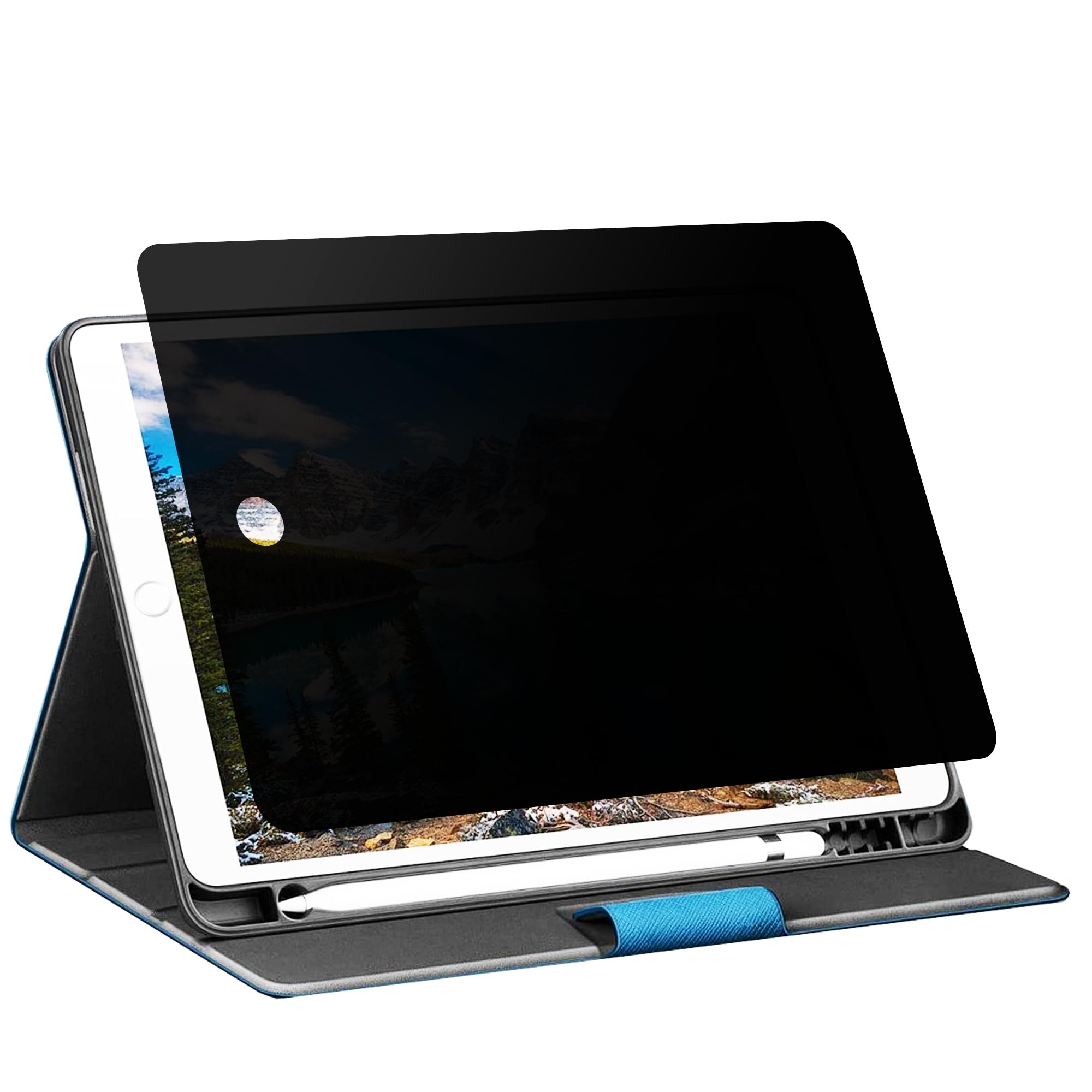 360° ipad 10.2 privacy screen protector for Apple iPad 10.2" 9th/8th/7th Generation, Removable&Reusable Anti Blue Light Glare Spy Privacy Filter-High