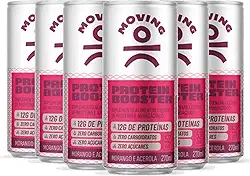Kit 6 Refrigerante Proteico MOVING Morango e Acerola 270ml