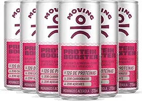 Kit 6 Refrigerante Proteico MOVING Morango e Acerola 270ml