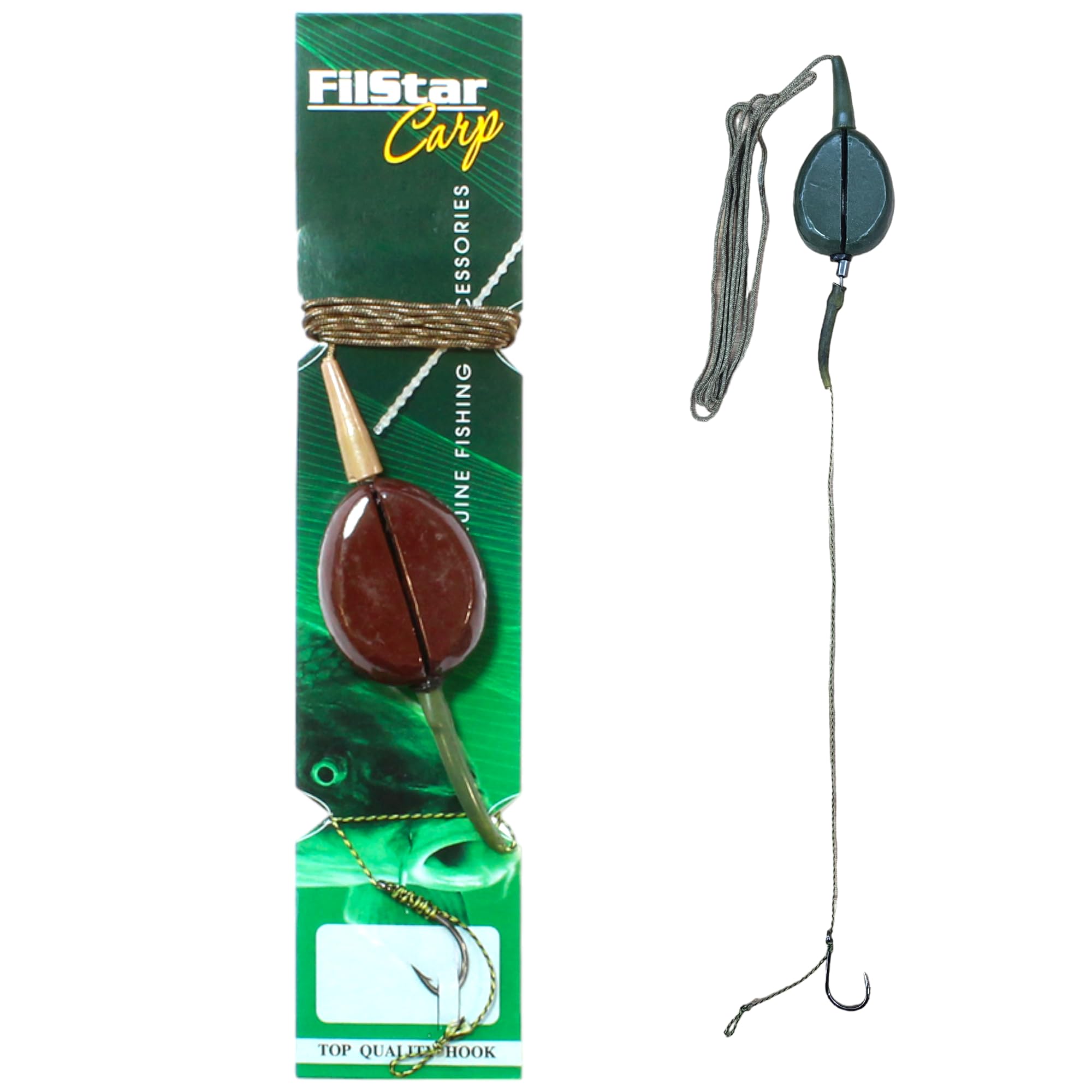 13-teiliges Karpfen Angel Set - Leadcore Vorfach Mit Haken & Blei 3,5g-20g