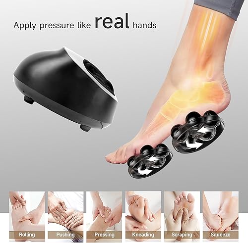 Miniatura 6 de vanso Máquina masajeadora de pies, alivio del dolor de neuropatía para pies, alivio de la fascitis plantar, masajeador eléctrico de pies Shiatsu