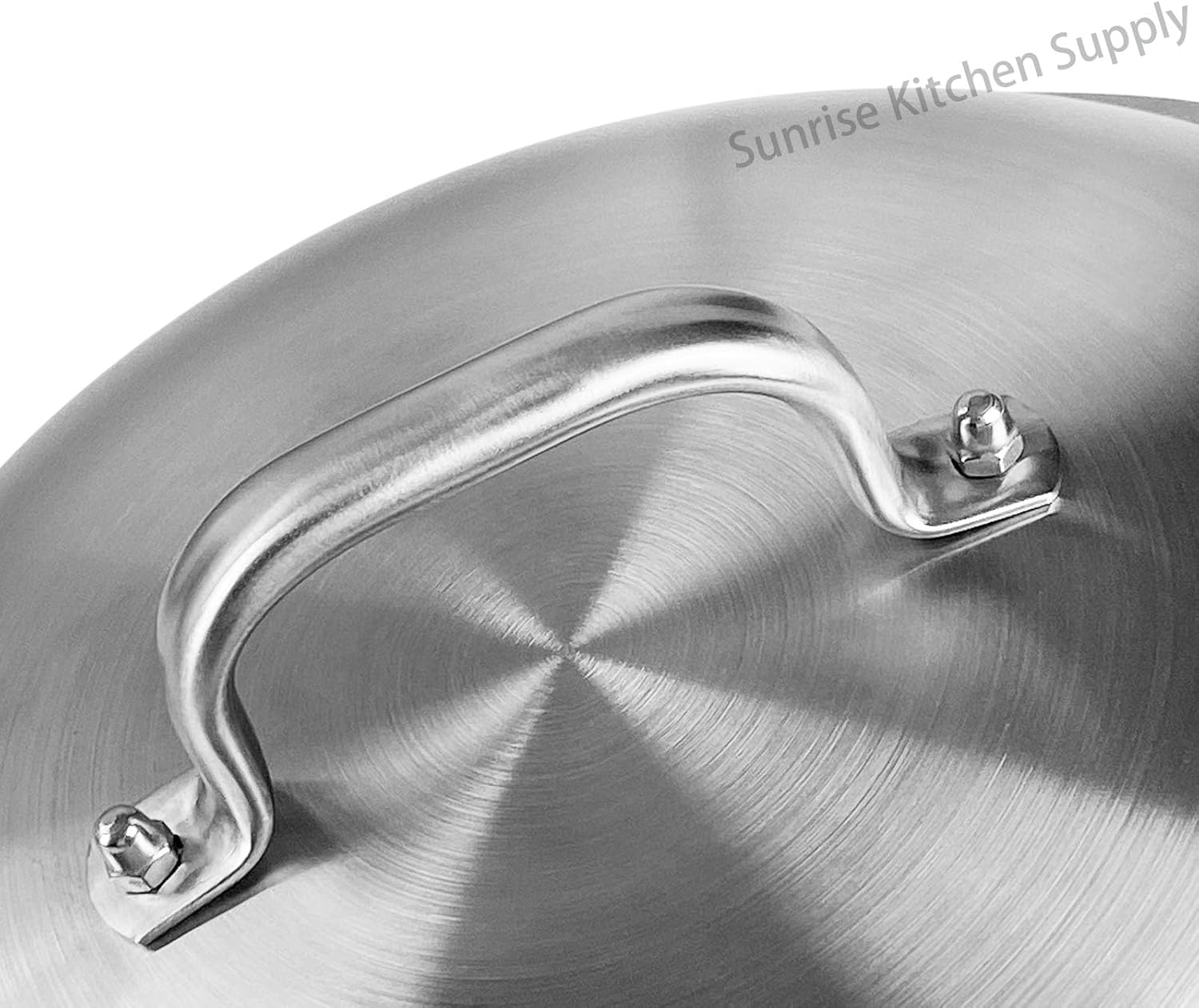 SUNRISE Heavy Duty Stainless Steel Wok Lid/Cover Dome (34cm), Fits 14" Wok - Image 4