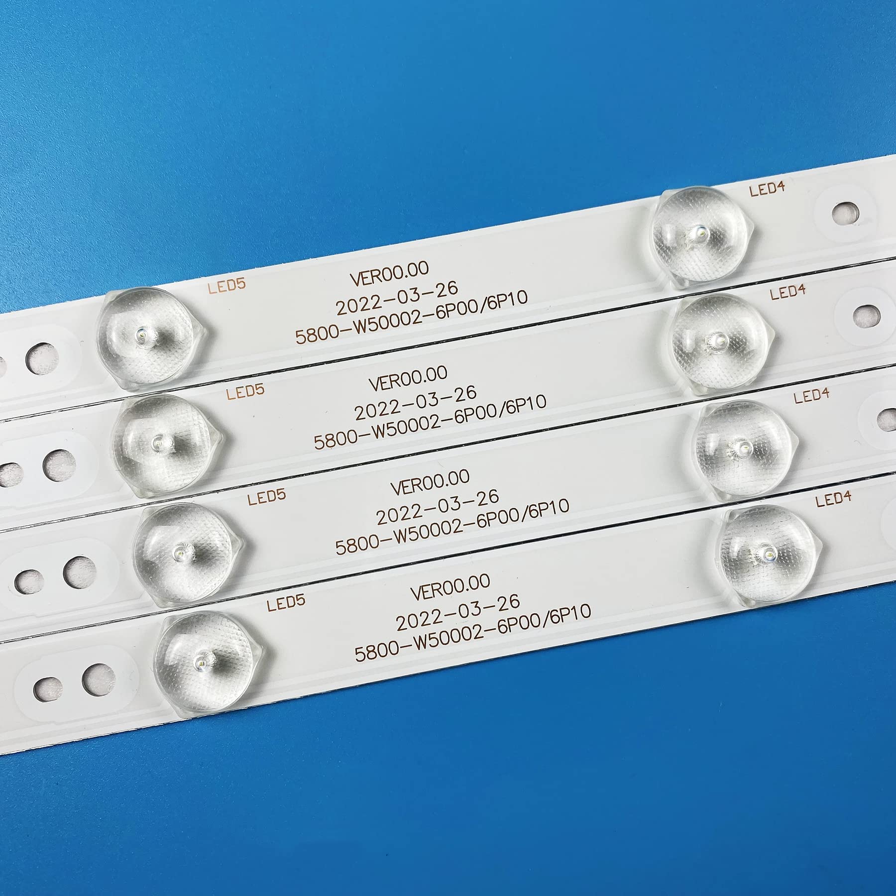 KIT 12 BARRE STRIP 6 LED PER TV 50" TCL 4C-LB500T-SH1 PB14D519173BL052-001H - Foto 11