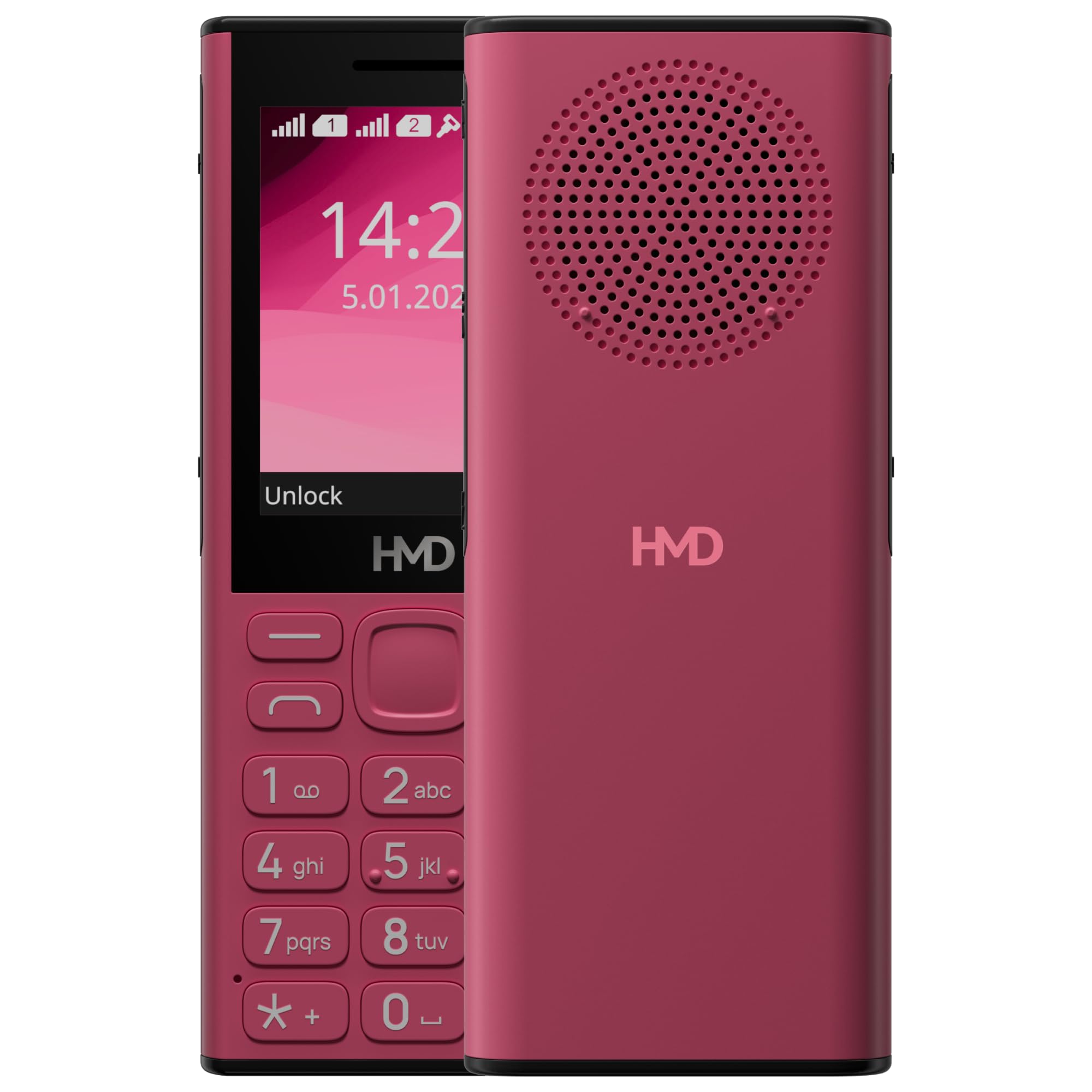 HMD 130 Music | Built-in Powerful Loud Speaker & Dedicated Music Buttons | Music Player and Wireless FM Radio | 2500 mAh Battery & Type C Fast Charger | Built-in UPI App | Red-image-44