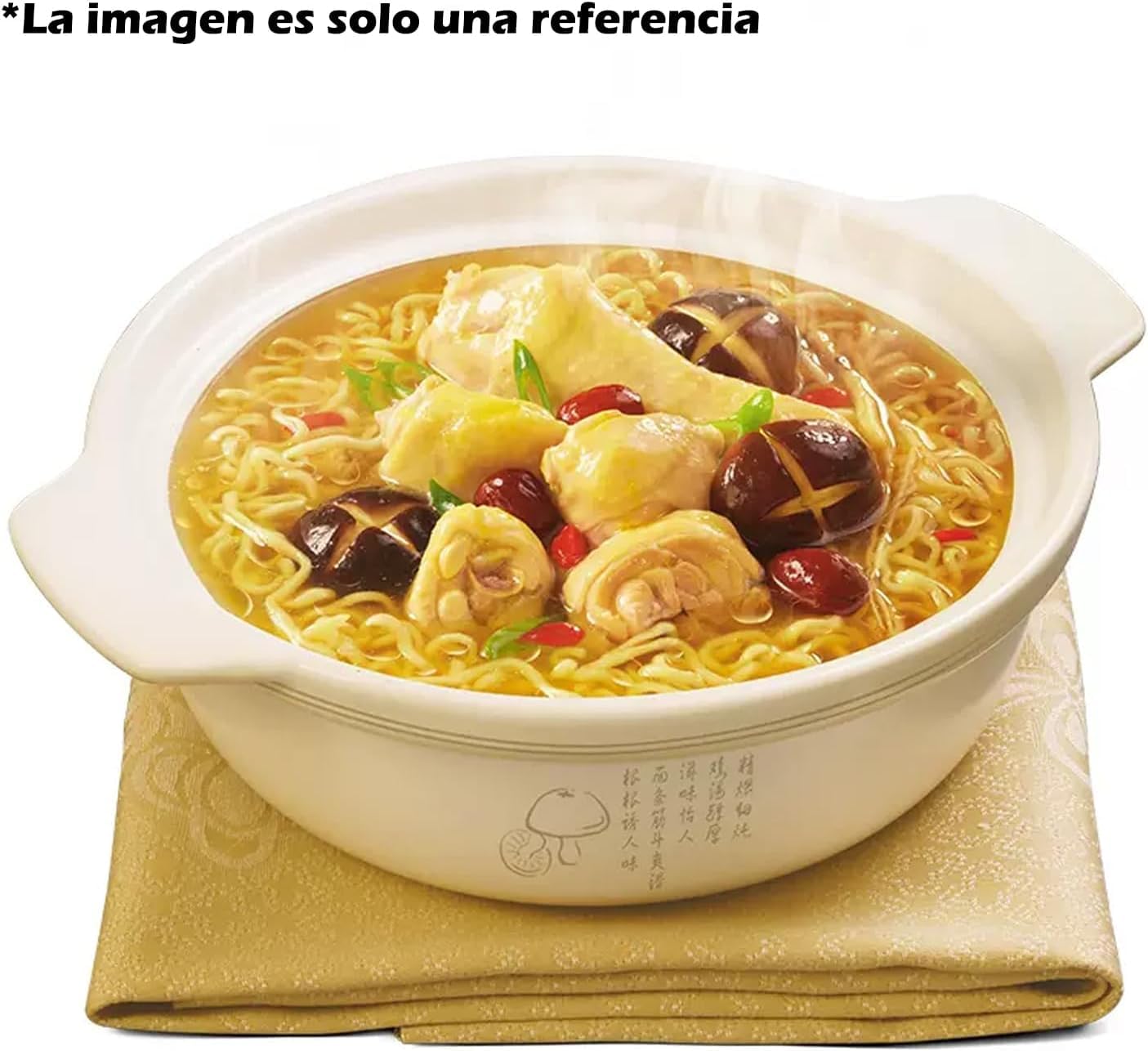 HORO.ES - Pack 6 Copa de Ramen Fideos Instantáneos Sabor Pollo Y Seta Shitake - Instant Noodle Cup Tallarines Instantaneos