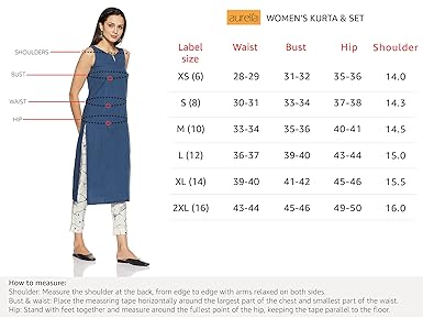 aurelia leggings size chart